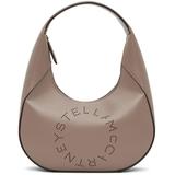 Taupe Small Logo Shoulder Bag - Gray - Stella McCartney Shoulder Bags