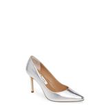 Nina 85 Pointy Toe Pump, Size 11 in Silver Fabric at Nordstrom