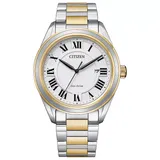 Citizen Eco-Drive Men's Arezzo Two-Tone Stainless Steel Bracelet Watch - AW1694-50A, Size: Large, Gold