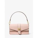 Michael Kors Greenwich Medium Saffiano Leather Shoulder Bag Pink One Size