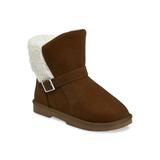 Women's Faux Suede With Berber Back Ankle Boot by GaaHuu in Tan (Size 7 M)