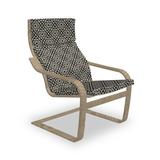 East Urban Home Indoor/Outdoor Seat/Back Cushion Polyester in Black/Gray, Size 1.57 H x 21.26 W x 48.0 D in | Wayfair