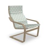 East Urban Home Ornamental Formations of Small & Long Shapes Indoor/Outdoor Seat/Back Cushion Polyester in Gray/Green | Wayfair