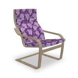 East Urban Home Lilacs Freshness Hydrangea Indoor/Outdoor Seat/Back Cushion Polyester in Indigo, Size 1.57 H x 21.26 W in | Wayfair