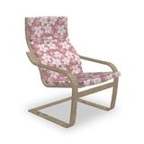 East Urban Home Cherry Blossoms Petal Plant Cartoon Sakura Floret Season Indoor/Outdoor Seat/Back Cushion Polyester | Wayfair