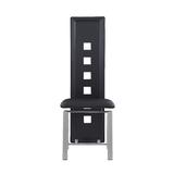 Dining Chairs in Black & Silver (Set of 4) - Global Furniture USA D1058DC (M)