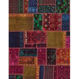 Multi Color Area Rug - Bungalow Rose Halene Abstract Multi Area Rug Polyester/Wool, Size 60.0 W x 0.35 D in | Wayfair