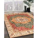 Multi Color Area Rug - East Urban Home Abstract Modern 3383 Area Rug Polyester/Wool, Size 72.0 W x 0.35 D in | Wayfair