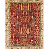 Multi Color Area Rug - Bungalow Rose Abstract Modern 843 Area Rug Polyester/Wool, Size 72.0 W x 0.35 D in | Wayfair