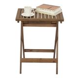 Gracie Oaks Dominicka End Table Wood in Brown, Size 24.2 H x 18.7 W x 14.4 D in | Wayfair 32FB69E4D29242A8B2500F4F9E480EF7