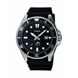 Casio Men's Black Dive-Style Sport Watch MDV106-1AV