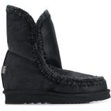 Eskimo Wedge Knitted Boots - Black - Mou Boots