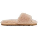 Shearling Sandals - Natural - Mou Flats