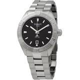 Pr100 Quartz Black Dial Watch 00 - Metallic - Tissot Watches