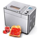 Calmdo 15-in-1 Bread Maker Machine w/ 15h Timer, Automatic Fruit Dispenser For 2.2lbs/1kg Bread, Size 12.0 H x 15.35 W x 13.77 D in | Wayfair