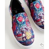 Torrid Shoes | Nwt Torrid Disney Beauty&Thebeast Slip-On Sneaker | Color: Purple | Size: 13