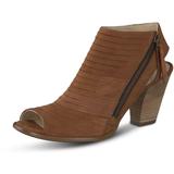 Cayanne Peep Toe High Heel Booties - Brown - Paul Green Boots