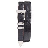 Men's Big & Tall Torino Belts Alligator Embossed Leather Belt, Size 46 - Black