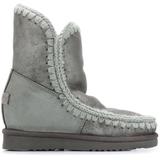 Eskimo Inner Wedge Ankle Boots - Gray - Mou Boots