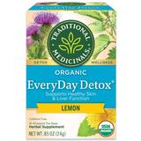 Traditional Medicinals Organic EveryDay Detox Lemon Herbal Tea - 16ct