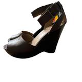 Nine West Shoes | Brown Nine West Wedge Size 8 12 | Color: Brown | Size: 8.5
