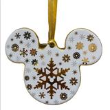 Disney Holiday | Disney Parks Snowflake Christmas Ornament | Color: White/Silver | Size: Os