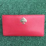 Kate Spade Bags | Kate Spade Bifold Long Leather Wallet Red | Color: Red | Size: Os