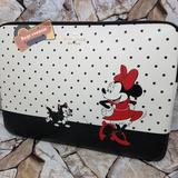 Kate Spade Bags | Minnie Mouse Universal Laptop Sleeve Polka Black Dot White Disney Kate Spade | Color: Black/White | Size: 10.6h X 15.35w X 0.86d
