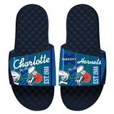 Youth ISlide Navy Charlotte Hornets 2021/22 City Edition Jersey Slide Sandals