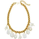 Diana Pearl 24k Gold-plated Necklace - Metallic - Brinker & Eliza Necklaces