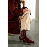 New Frontier Chelsea Boots by FP Collection at Free People, Wine Patent, EU 39