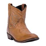 Dingo Womens Cowboy Boots Stacked Heel, 9 Medium, Brown