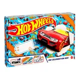 Mattel Hot Wheels Die-Cast Cars and Track Celebration Box, Multicolor