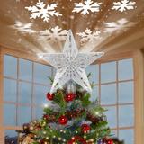 Dapota Snowflakes Sparkling Christmas Ornament Plastic in Gray/Yellow, Size 10.0 H x 9.4 W x 2.4 D in | Wayfair Dapota77d2ccc