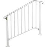 VEVOR Iron Handrail Picket Fits Stair Railing Hand Rail For Outdoor Paver Step Metal, Size 38.5 H x 43.8 W in | Wayfair LTFS3H4BBSTL00001V0