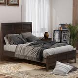 Canora Grey Classic Wooden Platform Bed Wood in Brown, Size 50.0 H x 80.0 W x 83.0 D in | Wayfair BA0C9E7CB9ED458D836B7C0E708107A9