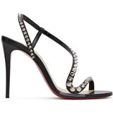Rosalie Spikes 100 Heeled Sandals - Metallic - Christian Louboutin Heels