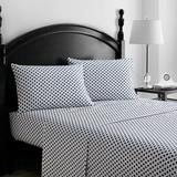Waterford Bedding Elyza 400 Thread Count Sateen Sheet Set Cotton Sateen in Blue, Size 106.0 H in | Wayfair SSELYZW41604KG