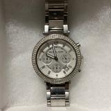 Michael Kors Accessories | Parker Silver Dial Stainless Steel Chronograph Ladies Watch | Color: Silver | Size: Os