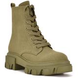 Clover Lug Sole Combat Boot - Green - Nine West Boots