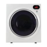 Equator 2.6 Cubic Feet Cu. Ft. High Efficiency Electric Stackable Dryer w/ Sensor Dry in White in Gray, Size 27.5 H x 23.6 W x 17.1 D in | Wayfair