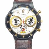 Disney Accessories | Disney X Lorus Chronograph Mickey Watch | Color: Brown/White | Size: Os