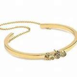 Coach Jewelry | Coach Women's Horse & Carriage Chain Gold Tone Cuff Bracelet F33376 | Color: Gold | Size: Os