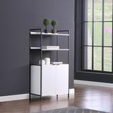 Sango Indi Steel 2 - Door Accent Cabinet Wood/Metal in White, Size 60.0 H x 32.0 W x 15.75 D in | Wayfair 7242WH639A1V69