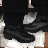 Coach Shoes | Coach Black Boots New In Box Size 9. Waterproof Leather With Shearling Trim | Color: Black | Size: 9