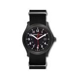 Armourlite Field Series AL144 Swiss Made Tritium Illuminated Watch with Shatterproof Armourglass Black Case Black Dial White Numbers 42mm AL144
