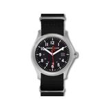 Armourlite Field Series AL141 Swiss Made Tritium Illuminated Watch with Shatterproof Armourglass Raw Steel Case Black Dial 42mm AL141