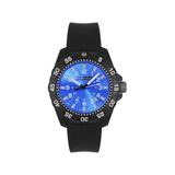 Isobrite ISO353 Valor 39.5mm Midsize Blue T100 Tritium Illuminated Watch Black Case Blue Dial 39.5mm ISO353
