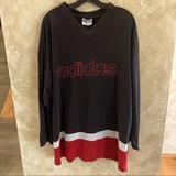 Adidas Shirts | Adidas V-Neck Sweatshirt | Color: Black/Red | Size: Xl