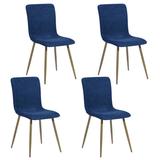 Mercury Row® Fondren Upholstered Side Chair Upholstered in Blue/Yellow, Size 17.3 W in | Wayfair D84137B1CFDF409EAC44EDD6DB7C1861